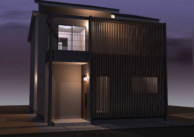京都市山科区の木造2階建注文住宅プラン！デザインファーストのご提案！